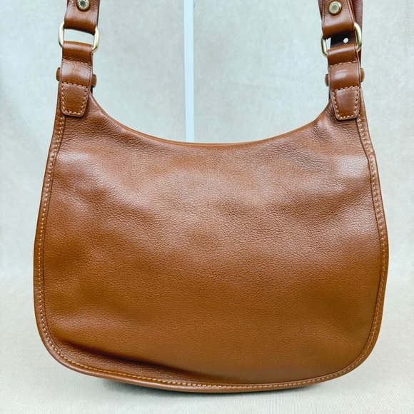 Longchamp Brown Pebbled Leather Crossbody / Shoulder Bag | Adjustable Strap - Picture 16 of 17